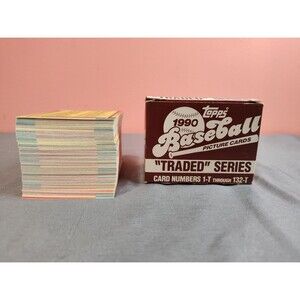 Topps 1990 Baseball Cards Traded Series 1T-132T